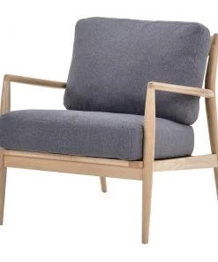 Nofu Flow Sofa Chair - Natural Ash | Slate Grey Cushion