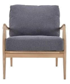 Nofu Flow Sofa Chair - Natural Ash | Slate Grey Cushion
