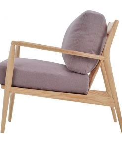 Nofu Flow Sofa Chair - Natural Ash | Virgin Purple Cushion INDOOR