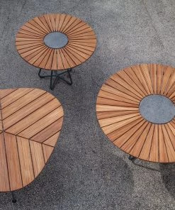 TABLES Circle Outdoor Dining Table 110cm By Houe (Bamboo & Black) 14 TABLES Circle Outdoor Dining Table 110cm By Houe (Bamboo & Black)