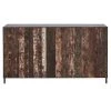 Kleo INDOOR Pure Mixed Hardwood & Powdercoated Metal 4 Door Sideboard Unit