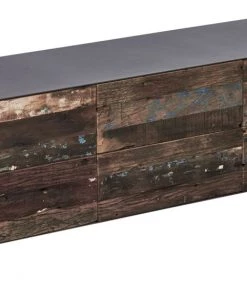 Kleo INDOOR Pure Mixed Hardwood & Powder Coated Metal Lowline 6 Drawer Storage Unit