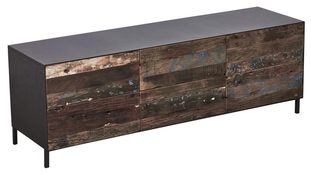 Kleo INDOOR Pure Mixed Hardwood & Powder Coated Metal Lowline 6 Drawer Storage Unit 2 Kleo INDOOR Pure Mixed Hardwood & Powder Coated Metal Lowline 6 Drawer Storage Unit