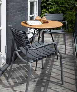 ReClips Outdoor Dining Chair With Armrests By Houe (Black)