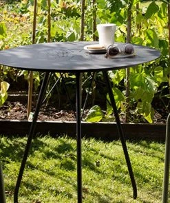 Circum Outdoor Round Dining Table 74cm By Houe (Black)