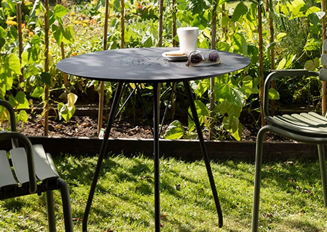 Circum Outdoor Round Dining Table 74cm By Houe (Black) 2 Circum Outdoor Round Dining Table 74cm By Houe (Black)