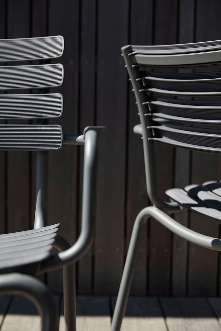 ReClips Outdoor Dining Chair With Armrests By Houe (Sky Blue) 2 ReClips Outdoor Dining Chair With Armrests By Houe (Sky Blue)