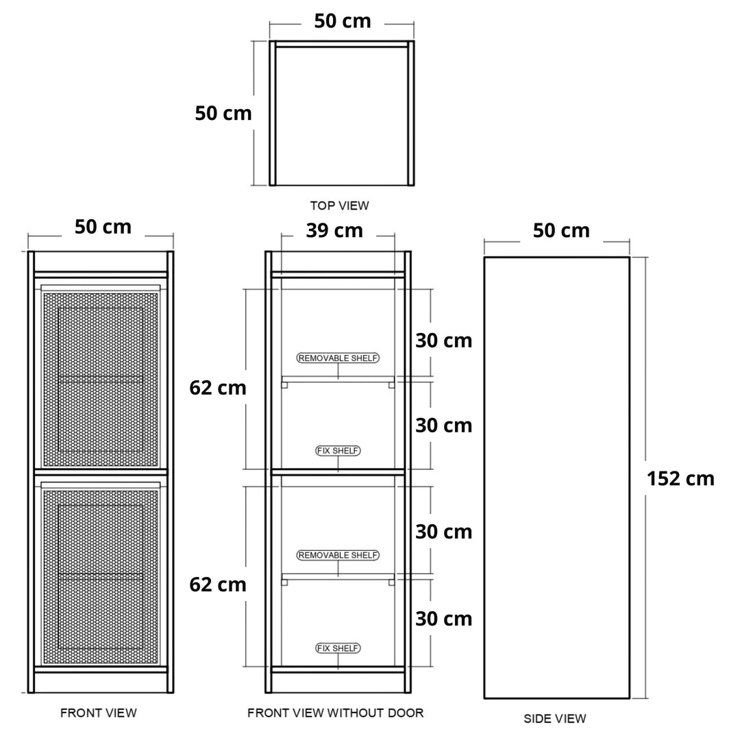 Karpenter INDOOR Roots Cupboard With 2 Doors - European Oak 4 Karpenter INDOOR Roots Cupboard With 2 Doors - European Oak