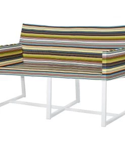 Mamagreen Stripe Casual Love Seat Lounge OUTDOOR