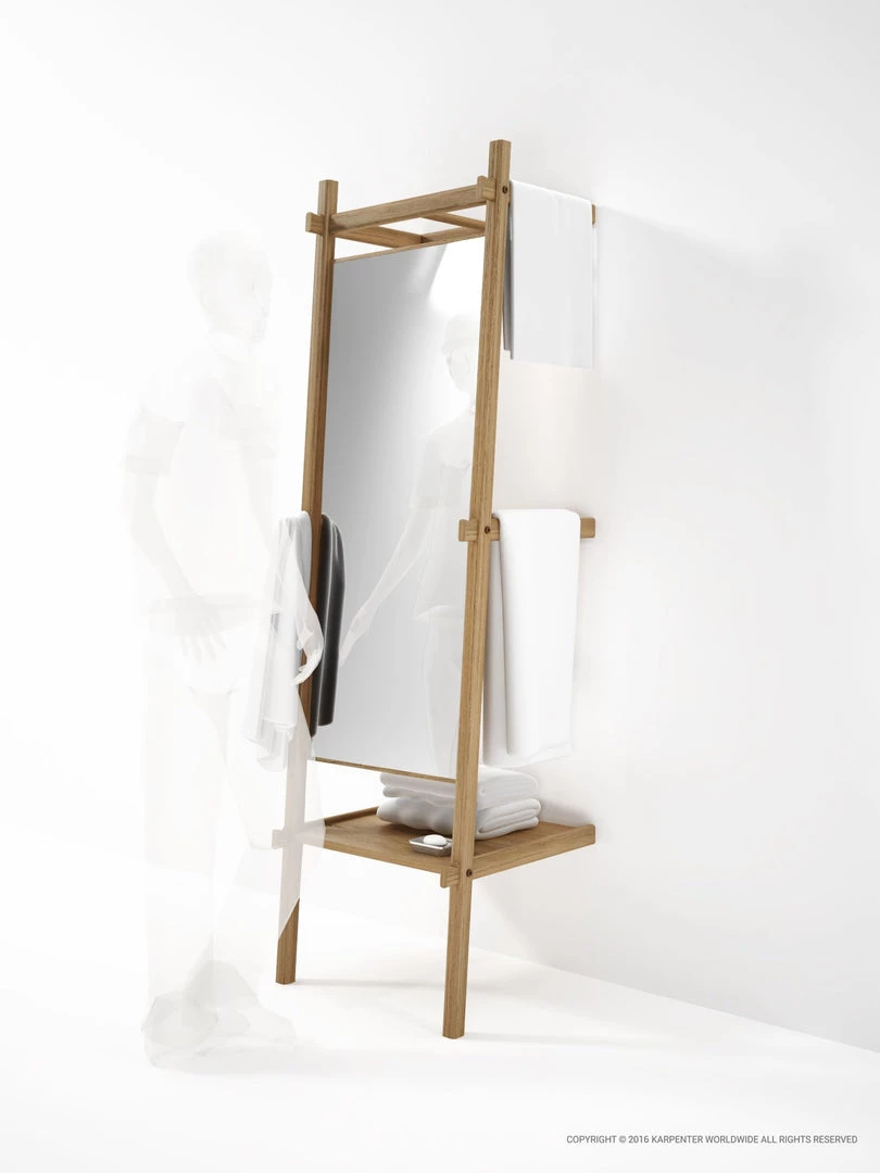 Karpenter Simply City Standing Mirror - European Oak 2 Karpenter Simply City Standing Mirror - European Oak