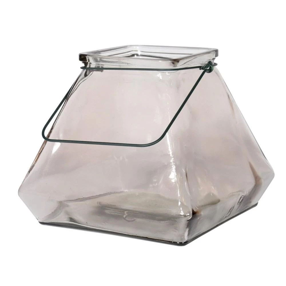 SLH Contemporary Pyramid Glass Lantern - Pink DÉCOR 1 SLH Contemporary Pyramid Glass Lantern - Pink DÉCOR