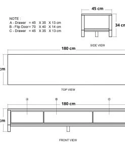 Karpenter Solid TV Unit - FSC Teak