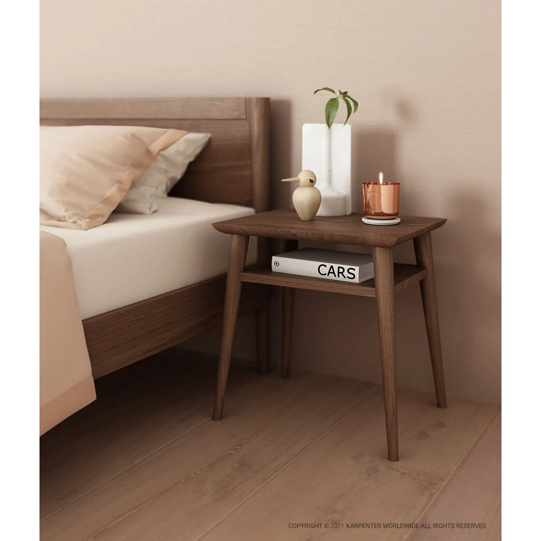 Karpenter Vintage Narrow Open Bedside - FSC Teak 1 Karpenter Vintage Narrow Open Bedside - FSC Teak