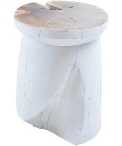 SLH INDOOR Woody Mushroom Stool White