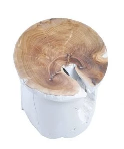 SLH INDOOR Woody Mushroom Stool White