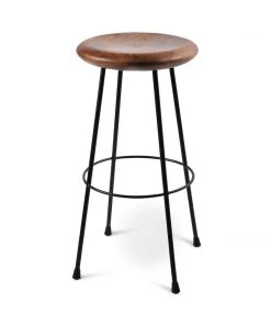 SLH Ironworx Barstool Black 75Cm