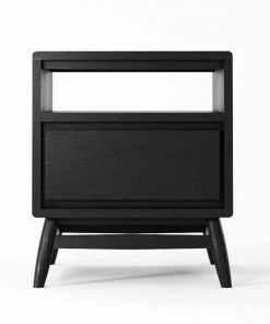 Karpenter Twist Side Table - Satin Black INDOOR