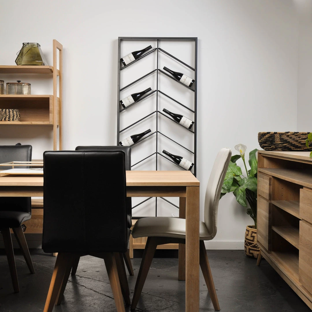 SLH Chevron Wine Rack - Iron 4 SLH Chevron Wine Rack - Iron