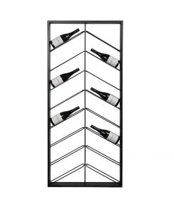 SLH Chevron Wine Rack - Iron
