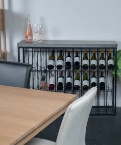 SLH Taylor Wine Rack - Gunmetal INDOOR