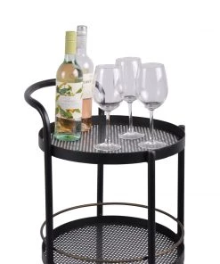 SLH Jules 3-Tier Round Drinks Trolley INDOOR 6 SLH Jules 3-Tier Round Drinks Trolley INDOOR