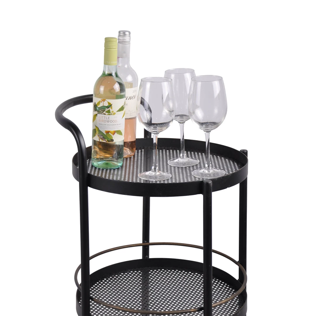 SLH Jules 3-Tier Round Drinks Trolley INDOOR 3 SLH Jules 3-Tier Round Drinks Trolley INDOOR