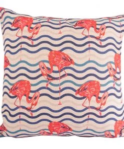 SLH Flamingoes On The Water Cushion Cover