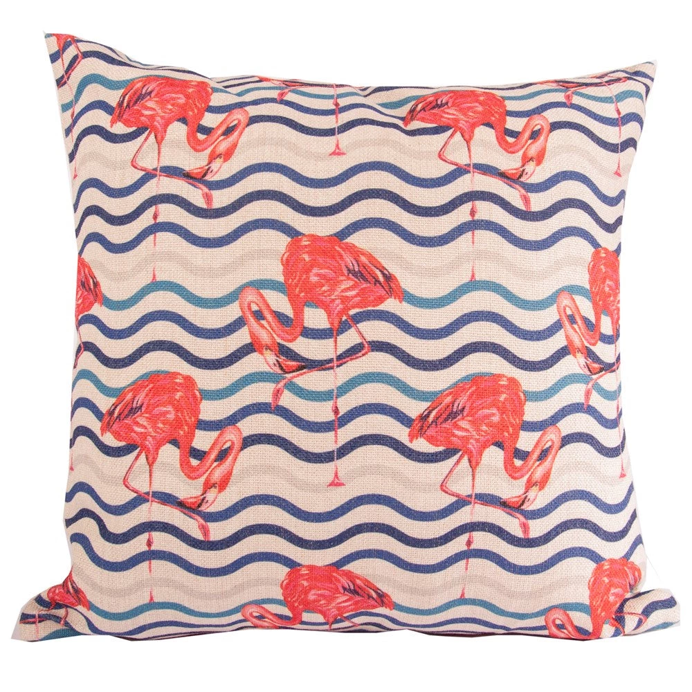 SLH Flamingoes On The Water Cushion Cover 1 SLH Flamingoes On The Water Cushion Cover