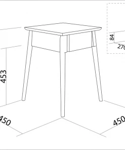 Karpenter Vintage Deep Bedside 60 Cm - FSC Teak