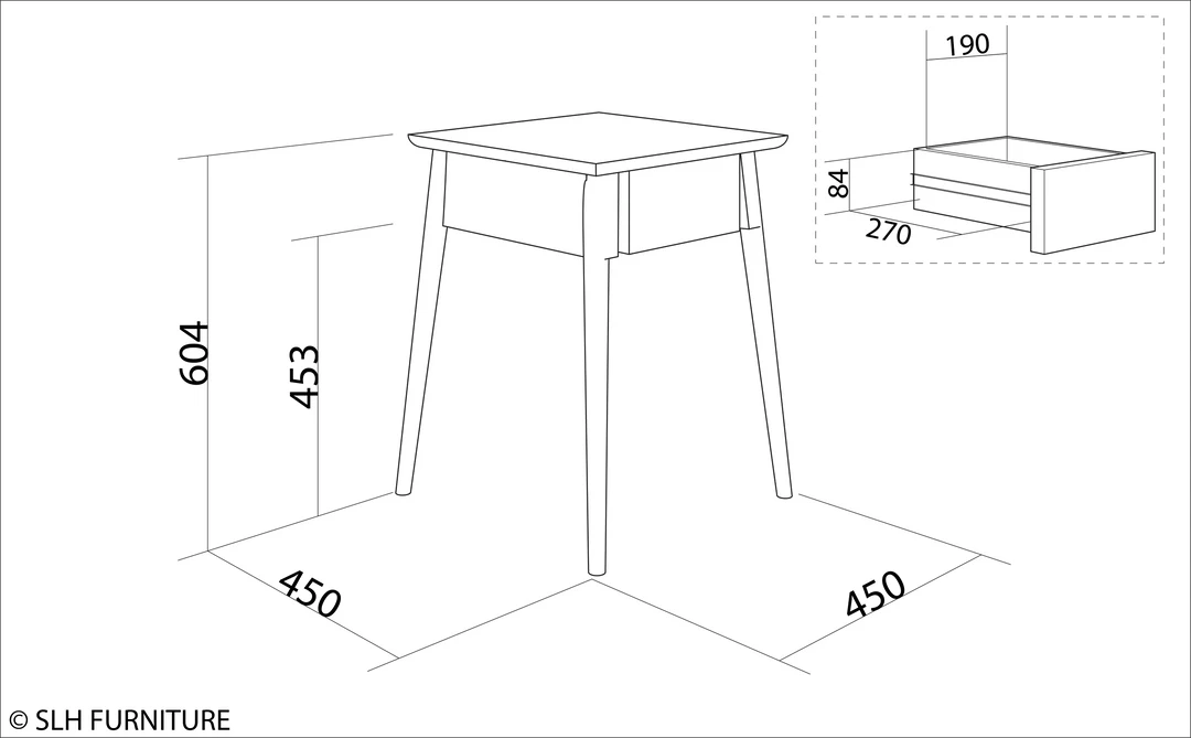 Karpenter Vintage Deep Bedside 60 Cm - FSC Teak 2 Karpenter Vintage Deep Bedside 60 Cm - FSC Teak