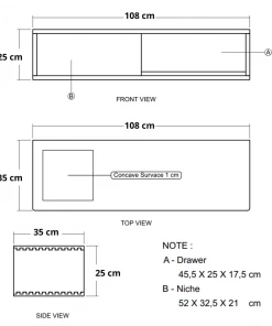 Karpenter Circa Floating Cabinet Module 3 - European Oak INDOOR