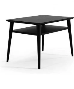 Karpenter Vintage Wide Open Bedside - Satin Black INDOOR