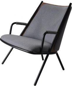 Marmo INDOOR Zafra Lounge Chair Low Back Black|Grey
